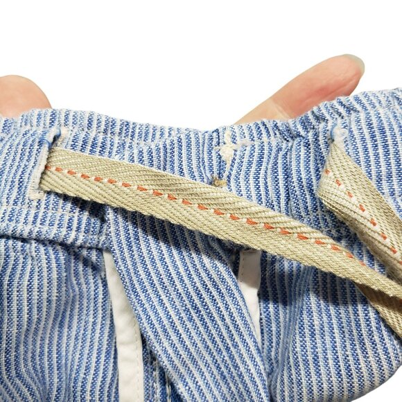 Tommy Bahama Relax Light Blue Stripe Linen Pants Mens L Large Vacation Resort - Picture 13 of 13